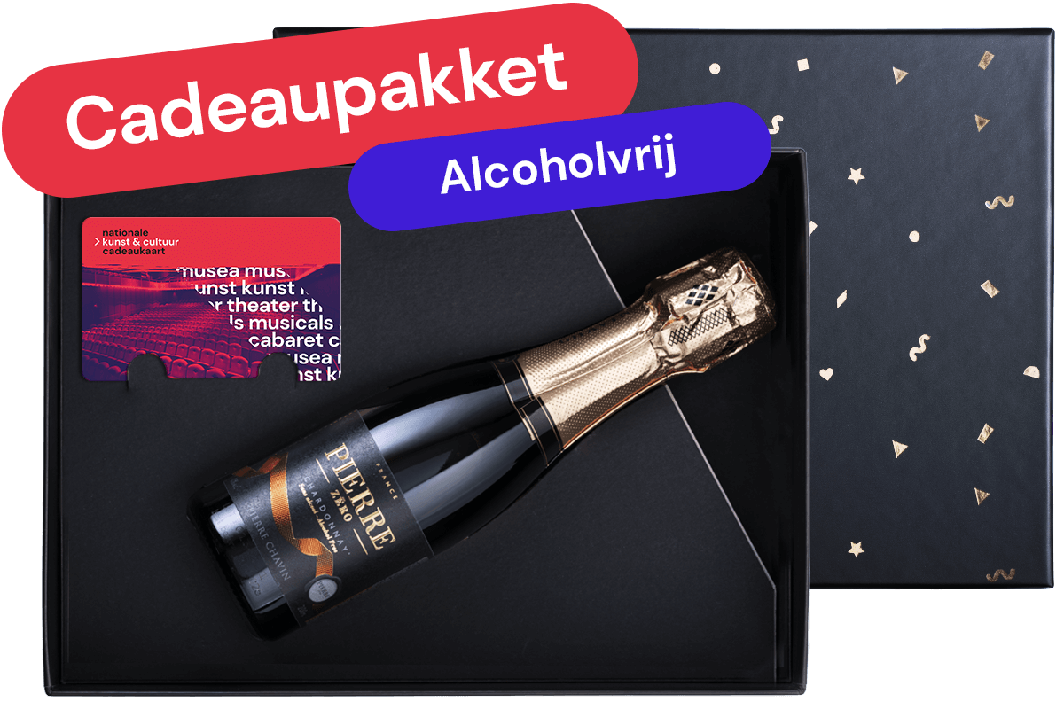 Cadeaupakket 'Chardonnay mousserend 0%' (200 ml)